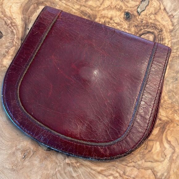 Vintage Leather Billfold Wallet Coin Purse - Picture 2 of 10